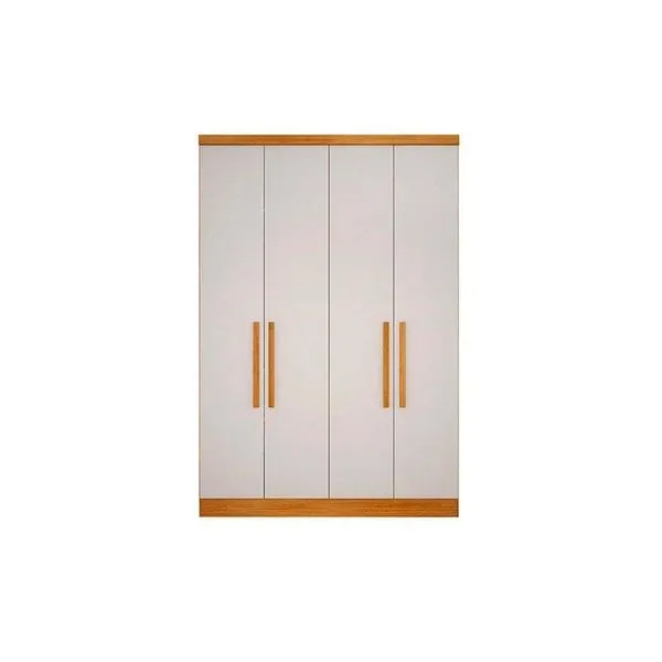 Módulo Quarto Casal Guarda Roupa 4Portas 3Gavs Rizon/Linea Cumaru/Fendi 25-Novo Horizonte