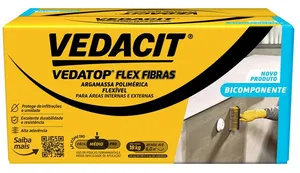 Impermeabilizante Vedatop 7000 Flex Fibras Bicomponente Caixa 18Kg Vedacit
