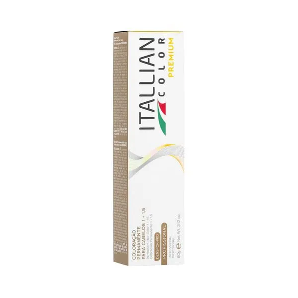 Coloração Itallian Color Premium 6.31 Louro Escuro Dourado Cinza 60g Tint Itallian 60g C.P.6.31 Lous.Esc.D.C