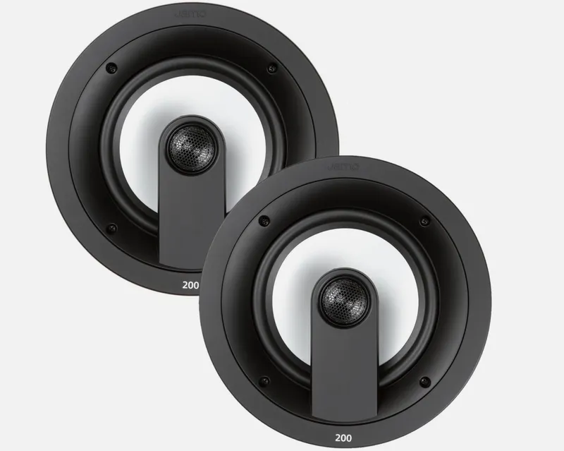 Caixa de Embutir no Teto Klipsch Jamo IC 208 FG Som Potente e Discreto para Ambientes Sofisticados - Par