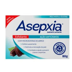 Kit c/2 Sabonete Asepxia Barra 80g Esfoliante