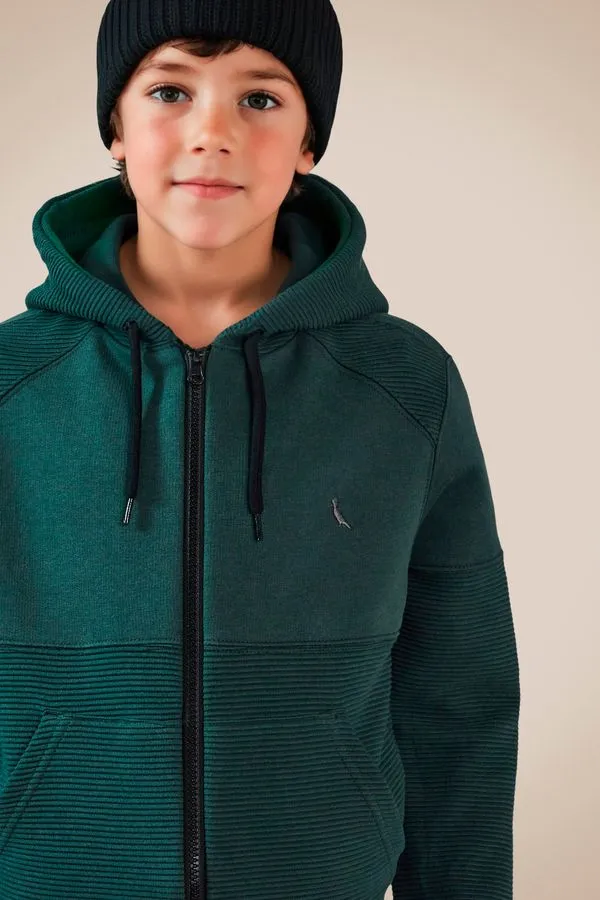 Hoodie Mini Moletom Nervuras Verde Mata - 06