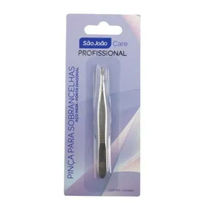 Pinça Para Sobrancelha Aço Inox Diagonal Cromado São João Care PINCA P/SOBRENCELHA ACO INOX DIAGONAL CR