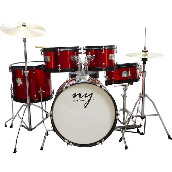 Bateria Acústica Infantil Junior 2Tvermelha C-Banco New York
