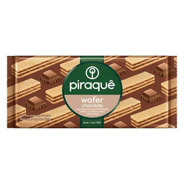 Biscoito Wafers Piraquê Chocolate 160g
