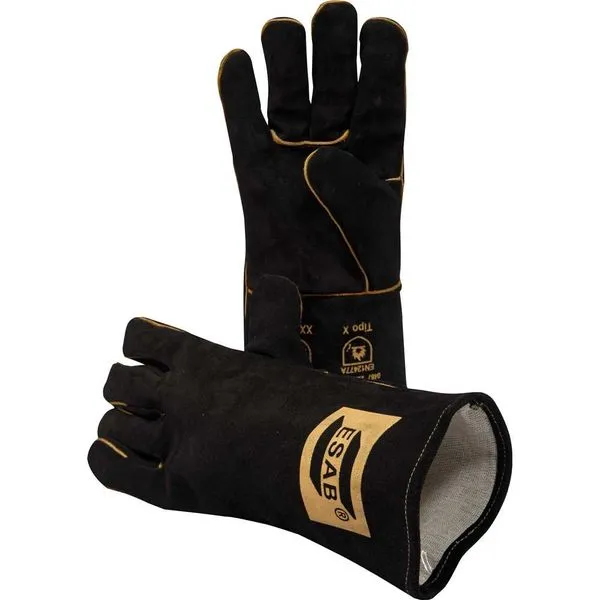 Luva de raspa para soldador tamanho único MD Black 0748062 ESAB