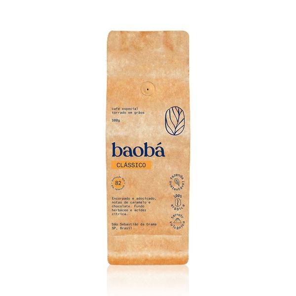 Café Clássico Torrado em Grãos Baobá 500g