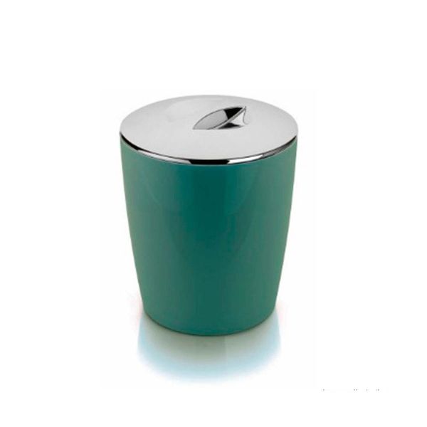 Lixeira 5L de plástico menta Cromo Vitra OU