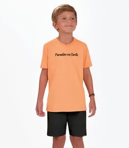 Conjunto Camiseta com Bermuda Menino Trick Nick Laranja 4