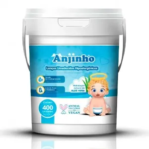 Lenços Umedecidos Hipoalergênicos Anjinho Parentex Azul 400 Unidades