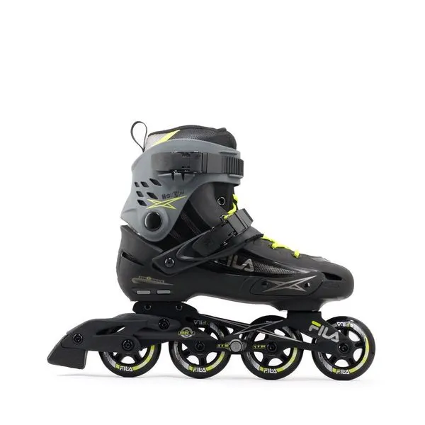 Patins Houdini para Passeio Urbano com Chassi em Alumínio e Rodas 4x80MM Ajustáveis Verde Fila Patins Houdini com Chassi em Alumínio Série 6000 e Rodas 4x80MM Verde Fila