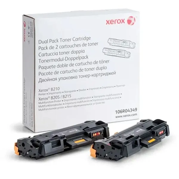 Cartucho de Toner Original Xerox 106R04349NOI Preto 6K para Impressoras e Multifuncionais Toner Original Xerox Preto 6K 106R04349NOI para Impressoras