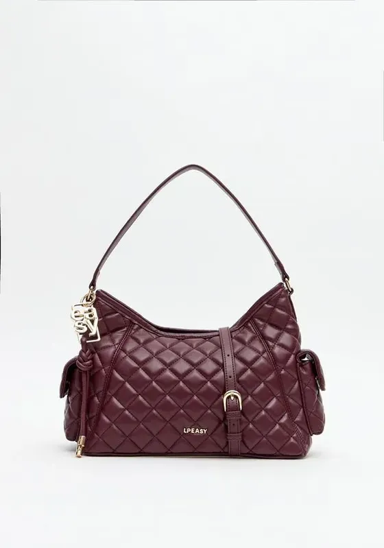 Bolsa Shoulder Matelassê Com Bag Charm Bordô U