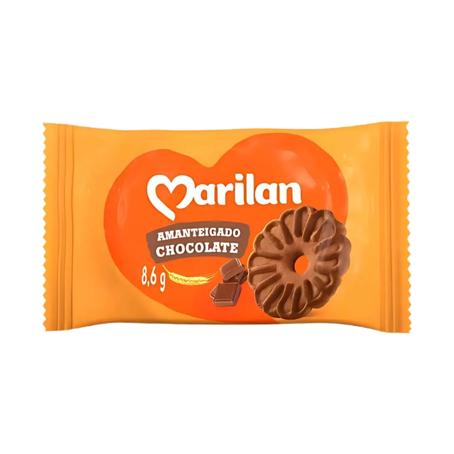 Biscoito Chocolate Amanteigado Sachê Marilan - 200 Unidades 8,6g