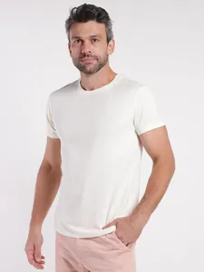 Camiseta Básica Masculina OFF WHITE P