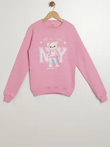 Moletom Estampado Juvenil Para Menina - ROSA 16
