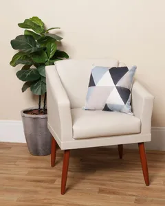 Almofada Suede 40cm x 40cm Estampa Geométrica Azul UN