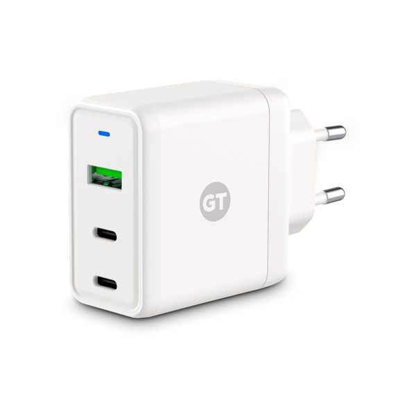 Carregador de Parede Goldentec GaN Fast Charge 2 USB-C 65W + 2 USB 3.0 30W