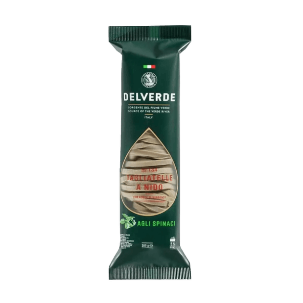 Massa Italiana Grano Duro Delverde Tagliatelle A Nido C/Espinafre 200g