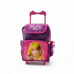 Mochila De Rodinhas TM Baby Squad 43x30cm Roxo (MP)