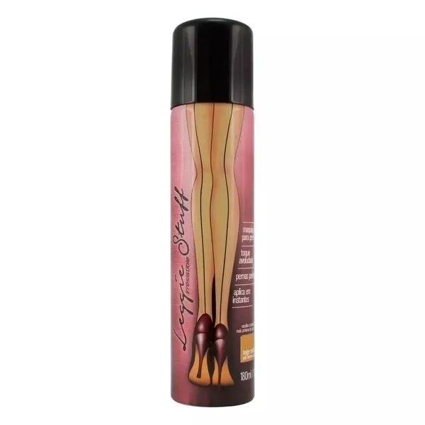 Maquiagem Para Pernas Leggie Stuff Spray Pele Morena Clara 180ml