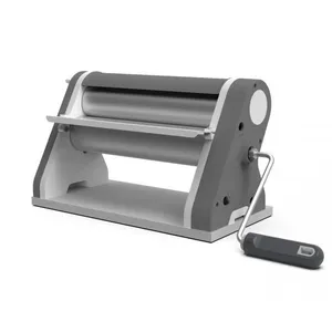 Cilindro De Massas Manual Anodilar Cromado Cinza Estilo 28cm
