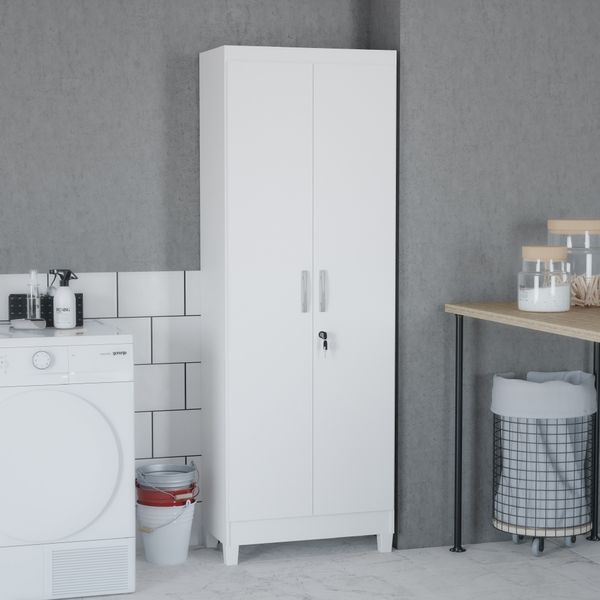 Armário para Lavadeira Alpi com 2 Portas - Branco