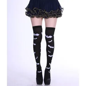 Meia Calça 7-8 Cosplay Halloween Morcego em 90% Nylon e 10% Spandex Tamanho Único Adulto 1 Par Preto OEM Meia Calça 7-8 Cosplay Halloween Morcego 90% Nylon e 10% Spandex Tamanho Único 1 Par Preto OEM