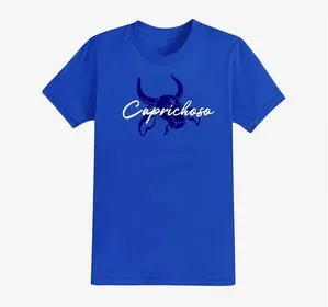 Camisa Q'Boi Caprichoso Manuscrito Unissex Azul M (MP)