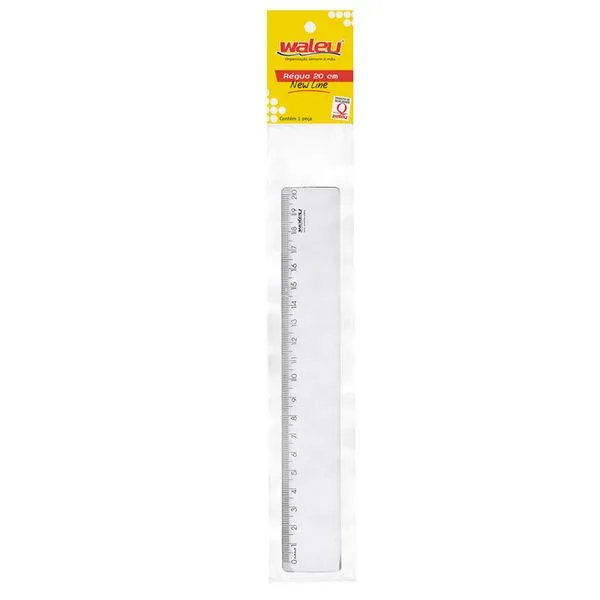 Régua New Line Cristal 20cm - Waleu