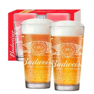 Jogo de Copos Budweiser King of Beer Vidro 2 Peças 415ml 27081301 - Ruvolo