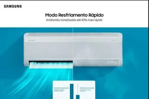 Ar Condicionado Split Samsung 9000 Btus AR09DX Inverter Quente e Frio Branco 220V