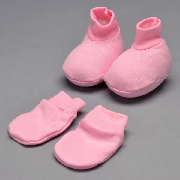 Kit Pantufa e Luva - 155 Rosa
