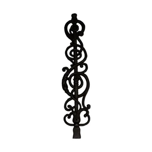 Grade em Ferro Fundido Espada Reta para Sacada Varanda e Jardim Preto Decorativo Fundição Alfa Grade em Ferro Fundido Espada Reta para Sacada e Varanda Preto Fundição Alfa
