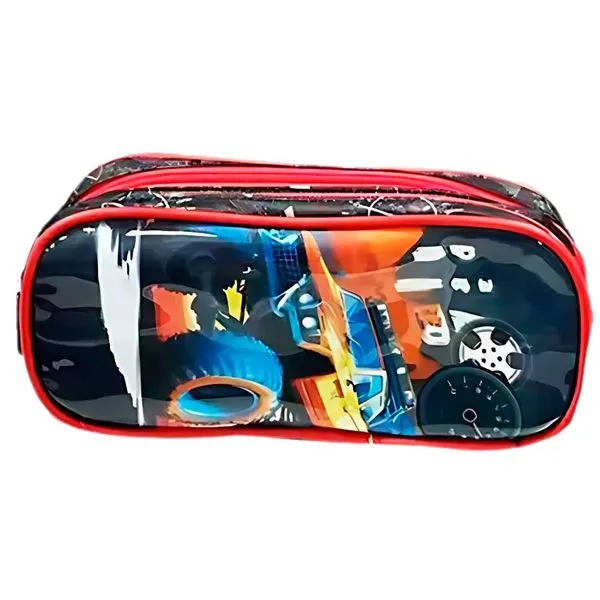 Estojo Duplo Infantil Tegaote Monster Car GK14 Ge74 (MP)