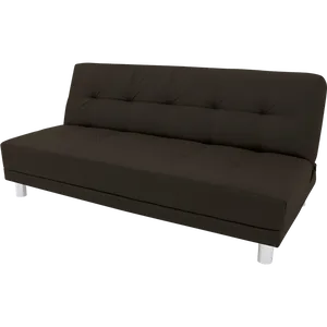 Sofá Cama com Tecido PU - Linoforte Brenda Café