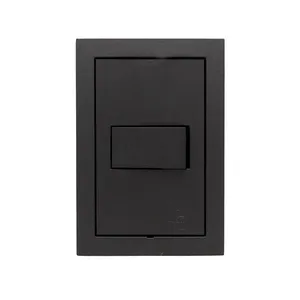 Conjunto 4X2 1 Interruptor Simples Preto Fosco Ekron Dicompel