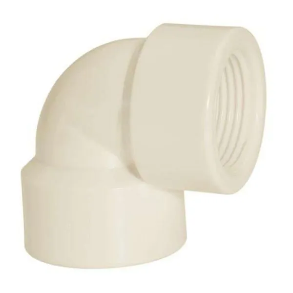 Joelho Com Rosca 90 X 3-4 Pvc Para Tubulação De água - Resistente A 750 Kpa
