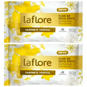 Kit c/2 Sabonetes Davene Laflore Erva Doce 150g