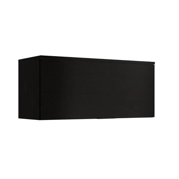 Armário De Geladeira P- Cozinha Alpha 2503 C- 1 Porta Basculante 80cm Preto - Carraro