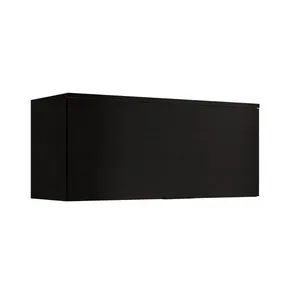 Armário De Geladeira P- Cozinha Alpha 2503 C- 1 Porta Basculante 80cm Preto - Carraro