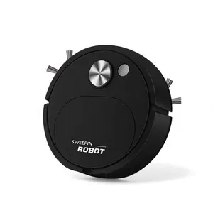 Robô Aspirador de Pó Draik Automático com Mop e Navegação Inteligente Preto Bivolt Robô Aspirador de Pó Draik Automático Recarregável USB com MOP Preto Bivolt
