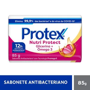 Sabonete em Barra Protex Nutri Protect Glicerina + Ômega 3 Antibacteriano 85g