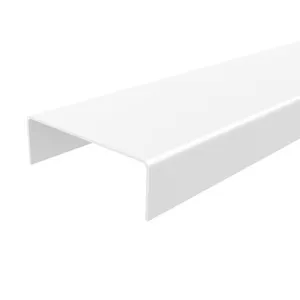 Perfil T Testeira para Portas Fit Eucatex Perfil Testeira para Portas Branco Rupia Fit 211cm