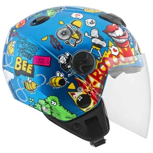 Capacete Ptork New Atomic Universe Azul 60
