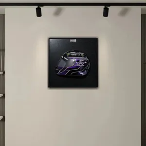 Quadro 3D Decorativo Helmet Capacete F1 50X50 LH 2019 G53 - Gran Belo