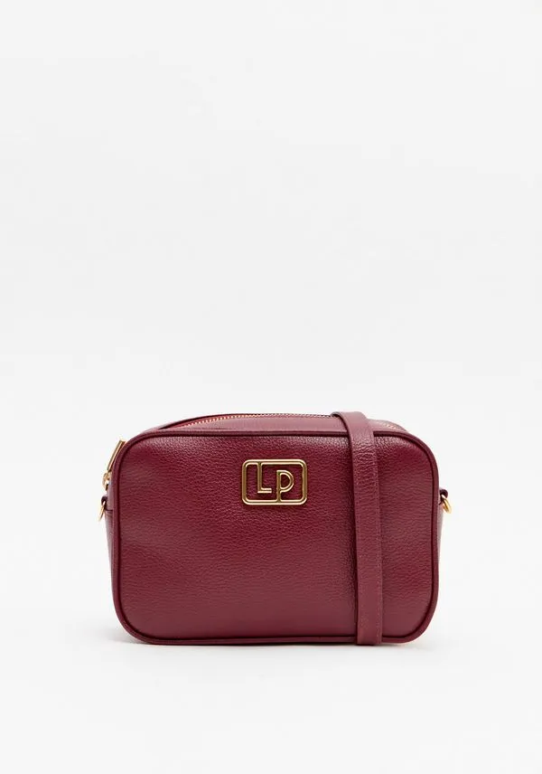 Bolsa Crossbody Enfeite Logo Bordô U