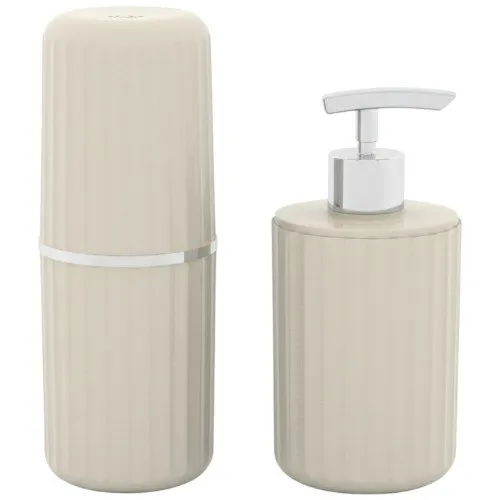 Conjunto Para Banheiro Ou 2 Peças Groove Bege CBG815BGF