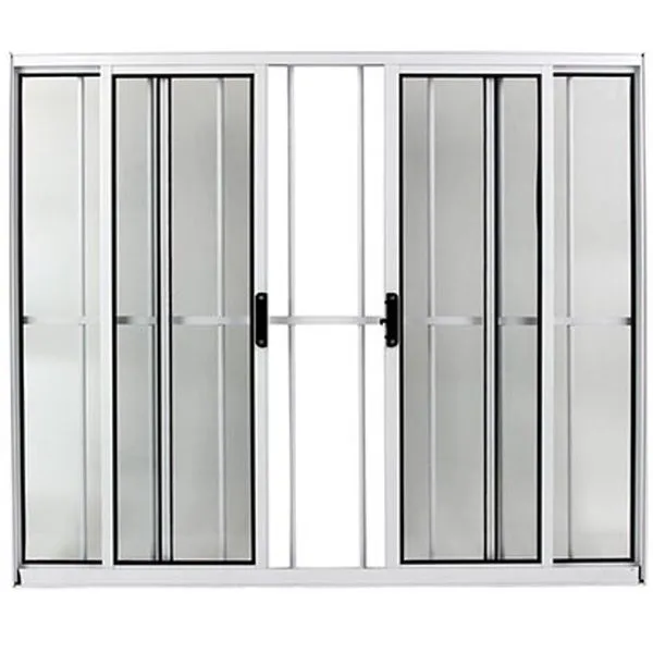 Vitrô Correr 4 Folhas Com Grade Branco 100 x 150 - FACCE VITRO CORRER 4FL 100X150 COM GRADE BR FACCE