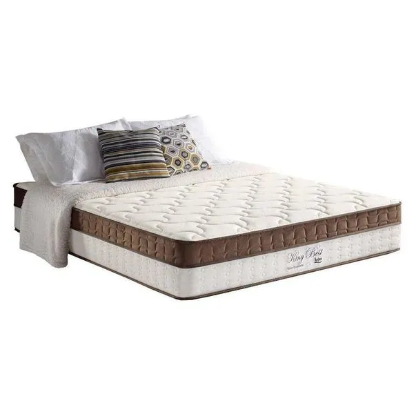 Colchão King Molas Ensacadas MasterPocket King Best Euro Pillow Brown (193x203x33) - Anjos